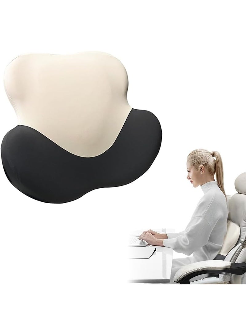 سيوسي Lumbar Support Pillow, Memory Foam, Cushion for Back Pain Relief, Ergonomic Side Lumbar Support and Back Support, Removable and Washable Pillowcase for Sleepers, Great for Home Office and Car - Image 1